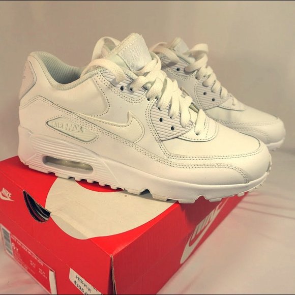 size 6 air max 90 white